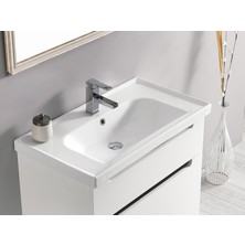 Turkuaz Seramik Cerastyle Frame 65 cm Etajerli Lavabo
