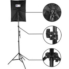 Deyatech Softbox 50 x 70 cm Tek Duylu Sürekli Video Işık Seti 35 Led Lamba