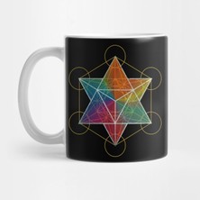 Pixxa Metatron's Cube & Merkaba Kupa Bardak