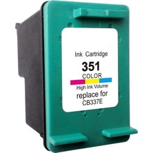 Photo Print   Photosmart C5280  351XL Renkli  Yüksek Kapasiteli Muadil Kartuş