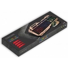 Concord Aydınlatmalı Metal Kasa Q Gaming Rgb Mouse Klavye Set C-58