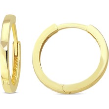 Lilarote 14 Ayar Halka Altın Küpe