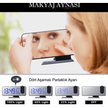 Dailytech Çok Fonksiyonlu Masaüstü Saat (Fm Radio Alarm Projeksiyon Sıcaklık Alarm)