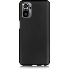 Smcase Xiaomi Redmi Note 10S Kılıf Korumalı Premier Mat Silikon Siyah