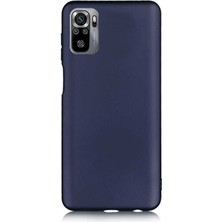 Smcase Xiaomi Redmi Note 10S Kılıf Korumalı Premier Mat Silikon Lacivert