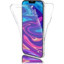 Smcase Apple iPhone 12 Kılıf Ön Arka Şeffaf Silikon Koruma Renksiz