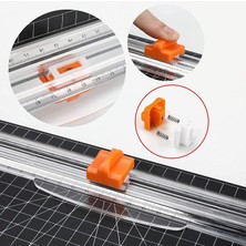Trendfone Sürgülü Cetvelli Giyotin A4 Kağıt Kesme Makinesi