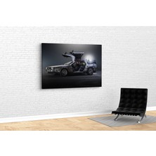 Tablo 360 Back To The Future Delorean Kanvas Tablo