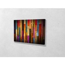 Tablo 360 Renkli Ahşap Kanvas Tablo