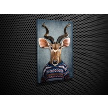 Tablo 360 Geyik Kafa Kanvas Tablo