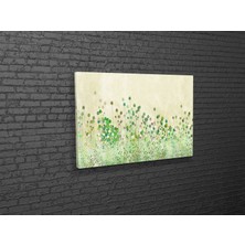 Tablo 360 Green Poppy Buds Soyut Kanvas Tablo
