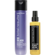 Matrix So Silver Mor Şampuan 300ML + Flash Filler Bakım Spreyi 125ML Bakım Seti