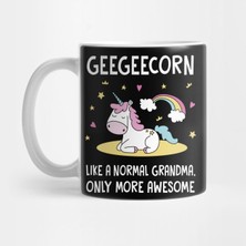 Pixxa Gee Gee Grandma Gift - Gee Gee Unicorn Kupa Bardak