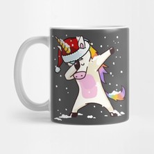 Pixxa Dabbing Unicorn Shirt Hip Hop Dab Santa Hat Christmas Shirt Iv Kupa Bardak