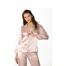 Pierre Cardin 1200 Bayan Saten Pijama Takımı