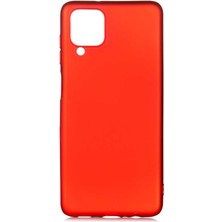 Tekno Grup Samsung Galaxy M12 Kılıf Mat Premium Silikon Kılıf Kırmızı