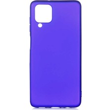 Tekno Grup Samsung Galaxy M12 Kılıf Mat Premium Silikon Kılıf Saks Mavi