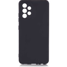 Tekno Grup Samsung Galaxy A32 4g Kılıf Mat Premium Silikon Kılıf Siyah + Cam Ekran Koruyucu