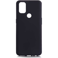 Tekno Grup Oneplus Nord N10 5g Kılıf Mat Premium Silikon Kılıf Siyah + Tam Kaplayan 5d Cam Ekran Koruyucu