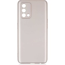 Tekno Grup Oppo A74 4g Kılıf Mat Premium Silikon Kılıf Gold + Tam Kaplayan 6d Nano Ekran Koruyucu