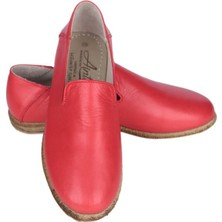 Aintap Deri Kırmızı Erkek Topuklu Gaziantep Yemeni Ayakkabı