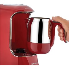 Korkmaz Kahvekolik Kırmızı Otomatik Kahve Makinesi A860-03