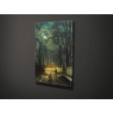 Tablo 360  John Atkinson Grimshaw- A Moonlit Lane Kanvas Tablo