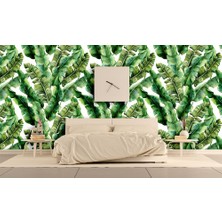 Özel Duvarlar Tropikal Yeşil Yapraklar Duvar Kağıtları