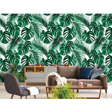 Özel Duvarlar Tropikal Yapraklar Duvar Kağıdı