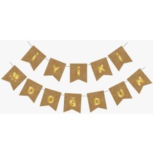 My Paper Craft Kraft Gold Yaldızlı Banner