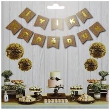 My Paper Craft Kraft Gold Yaldızlı Banner