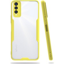 Kzy Vivo Y11S Kılıf Kamera Korumalı Colorful Kapak - Sarı