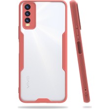 Kzy Vivo Y11S Kılıf Kamera Korumalı Colorful Kapak - Pembe