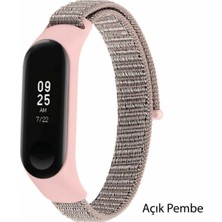 Bilişim Aksesuar Xiaomi Mi Band 3 4 5 6 Hasır Kumaş Örgü Spor Kordon Kayış