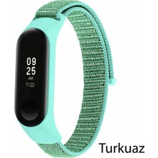 Bilişim Aksesuar Xiaomi Mi Band 3 4 5 6 Hasır Kumaş Örgü Spor Kordon Kayış