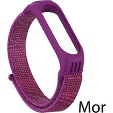 Bilişim Aksesuar Xiaomi Mi Band 3 4 5 6 Hasır Kumaş Örgü Spor Kordon Kayış