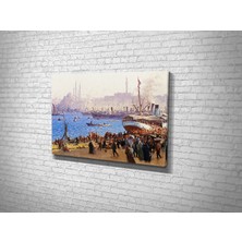 Tablo 360 Fausto Zanaro- Galata Rıhtımı Kanvas Tablo
