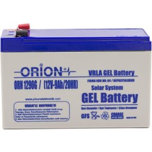 Orion ORN1290G 12V 9AH Jel Akü