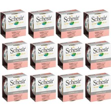 Schesir Somon Balıklı Doğal Yaş Kedi Maması 85 gr x 12