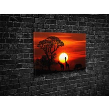 Tablo 360 Savana Afrika Kanvas Tablo