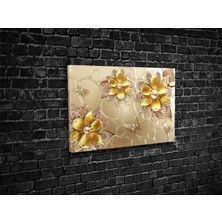 Tablo 360 Altın Çicek Kanvas Tablo
