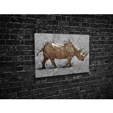 Tablo 360 Gergedan Kanvas Tablo