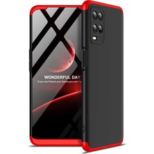 CoverZone Oppo A54 4g Kılıf Soft Hard Koruma Ays Siyah - Kırmızı