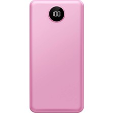 Intouch Slim LED Ekran 10.000 Mah 2 Çıkışlı Taşınabilir Şarj Cihazı Powerbank Pembe