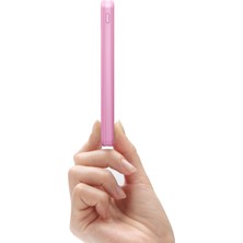 Intouch Slim LED Ekran 10.000 Mah 2 Çıkışlı Taşınabilir Şarj Cihazı Powerbank Pembe