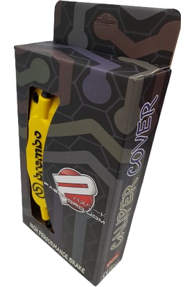 Duru Doruk Brembo Kabartmalı Kaliper Kapağı Sarı Renk 4'lü Set