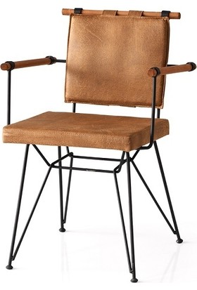 Emma Concept Penyez Ahşap Detaylı Paslanmaz Çelik Sandalye