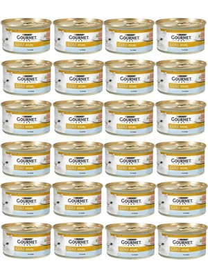 Pro Plan Gourmet Gold Kıyılmış Ton Balıklı Kedi Konservesi 85 gr 24 Adet Lezzetli Mama