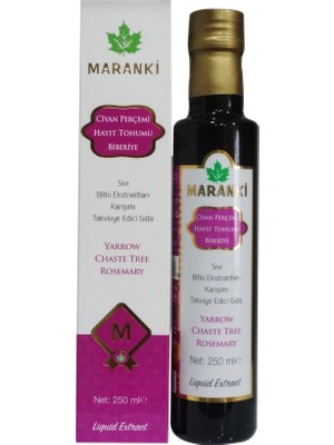 Maranki Civan Perçemi Hayıt Tohumu Biberiye Karışımlı Ekstrakt 250 ml