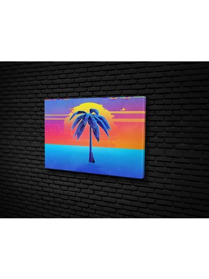 Tablo 360  Retrowave Kanvas Tablo
